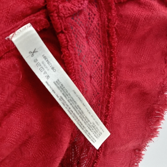 Free People Intimately Dark Red Tiered Camisole - Picture 9 of 9